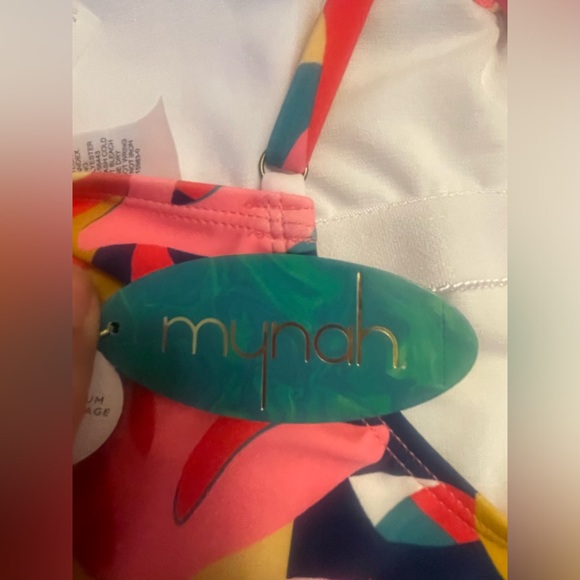 Mynah Artistic Blooms Womens Exotic One Piece Swimsuit Medium. New w tag - Picture 8 of 9